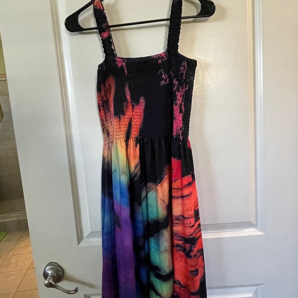 Colorful Tie-Dye Maxi Dress- new never worn- no tags